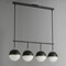 Maxim Lighting Duke 4-Light Linear Pendant 12414SWBKWBR - alternate 3